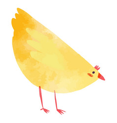 Cute Chicken Watercolor