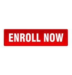 Enroll Now Button Now Square Red Push