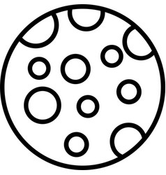 Full Moon Line Icon Design