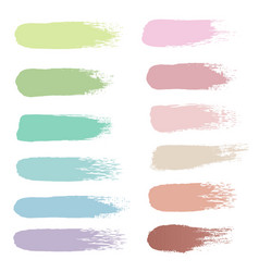 Pastel Blot Set With White Background