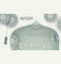 Islamic Background Template For Ramadan Kareem