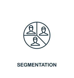 Segmentation Icon Monochrome Simple Customer