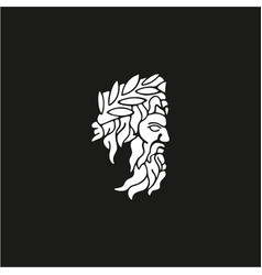 Greek God Zeus Logo Ancient God Sculpture