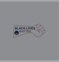 Protest Poster With Text Blm Black Lives Matter