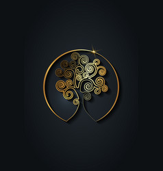 Tree Of Life Logo Design Gold Spiritual Mandala