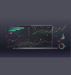 Visualization Of Financial Graph Of Financial