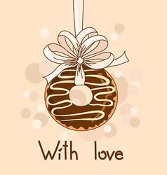 Background With Chocolate Donut