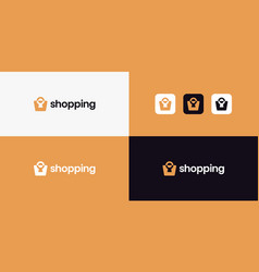 Modern Online Shop Logo Design