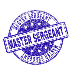 Grunge Textured Master Sergeant Stamp Seal