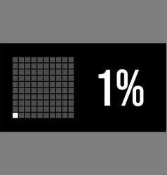 1 Percent Diagram One Percentage Infographic