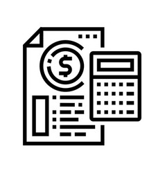 Financial Guidance Line Icon