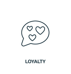 Loyalty Icon Monochrome Simple Customer