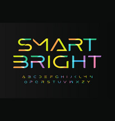 Multi Colored Bright Font Alphabet Letters Kids