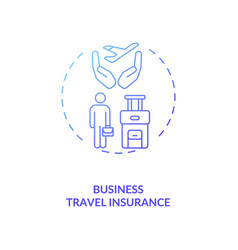 Business Travel Insurance Concept Icon