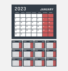 Calendar For 2023 Starts Monday