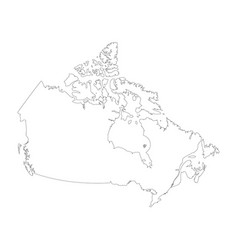 Canada Country Map Outline