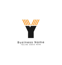 Y Letter Stock Geometric Lines Logo