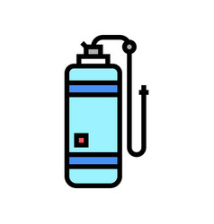 Anesthesia Gas Cylinder Color Icon