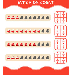 Match By Count Of Cartoon Beanie And Count