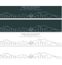 Naples Single Line Skyline Banner