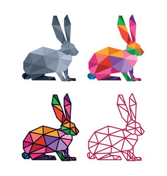 Rabbit Low Poly Design