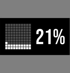 21 Percent Diagram Twenty-one Percentage