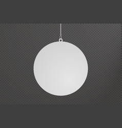 Circle Dangler Hanging From Ceiling Realistic