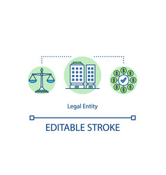 Legal Entity Concept Icon