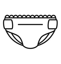 Natal Diaper Icon Outline Style