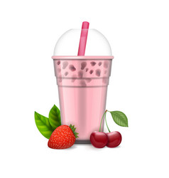 Realistic Detailed 3d Bubble Milk Tea