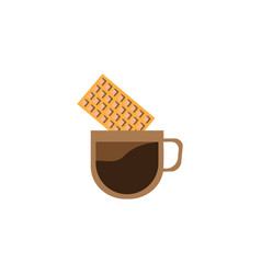 Wafer And Coffee Drink Design