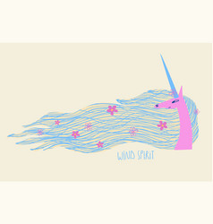 Fairy Unicorn Portrait Wind Spirit