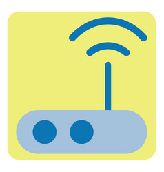 Internet Router On A White Background