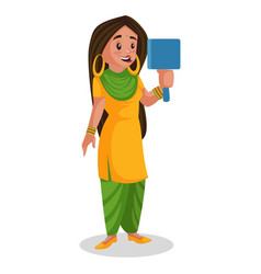 Punjabi Girl Cartoon