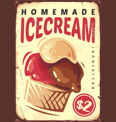 Ice Cream Retro Sign