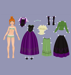 Paper Doll A Pretty Princess With Clothes