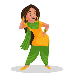 Punjabi Girl Cartoon