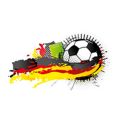 Soccer Ball With Spots Forming The Germany Flag