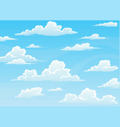 Cloudscape Sky Cartoon Background Light Blue