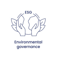 Environmental Governance Icon Esg Concept