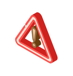 Exclamation Mark Alert Isometric Icon