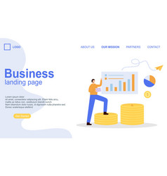 Landing Page Template Of Business Concept