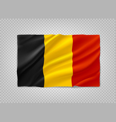 Red Yellow And Flag Of Belgium 3d Object