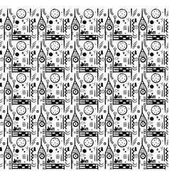 Seamless Abstract City Cute Pattern Hand