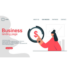 Landing Page Template Of Business Concept