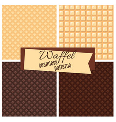 Waffel Seamless Patterns Set