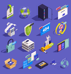 Web Hosting Icon Set