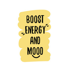 Boost Energy And Mood Label Quality Sticker Icon