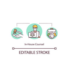 In House Counsel Concept Icon