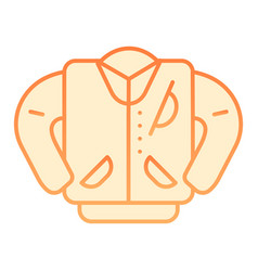 Letterman Jacket Flat Icon High School